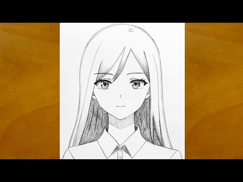 How to Draw a Beautiful Anime Girl || Pencil Sketch Step by Step