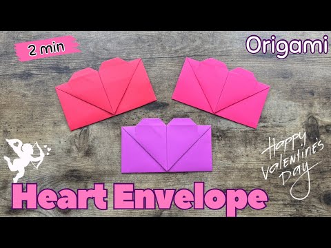 Easy Origami Heart Envelope – Perfect for Valentine’s Day! ❤️💌  DIY Paper Envelope Step By Step