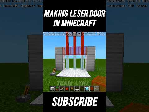 How to Make Leser Door in MINECRAFT #minecraftshorts #youtubeshorts #shorts #minecraftbuild