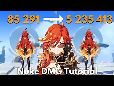 C0 Mavuika 5.3M Nuke Tutorial! Genshin Impact