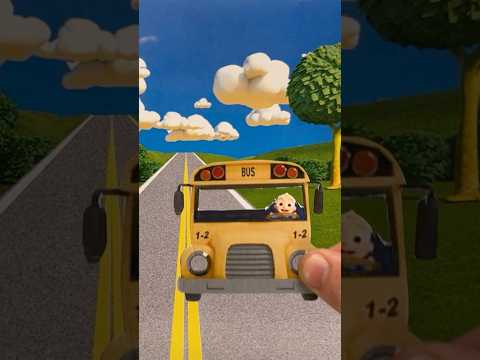 DIY the Wheels on the Bus! Easy Cardboard Paper Story Craft for Kids! #cocomelon #shorts