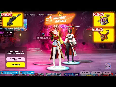 Restored Night Rose vs NEW MEDALLIONS & MYTHIC WEAPONS ( NEW! FORTNITE CHAPTER 6 SEASON 1 )