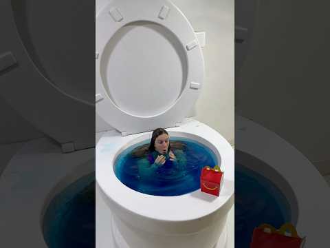 MCDONALDS HAPPY MEAL SURPRISE in the Worlds Largest Toilet Pool #shorts