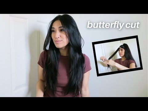 DIY EASY LAYERED HAIRCUT  |  TRYING THE BUTTERFLY CUT by BRAD MONDO