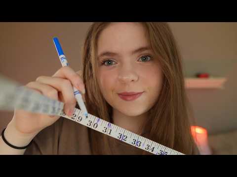 ASMR Messing with your face!? 📏 Measuring you, tracing & drawing on your face