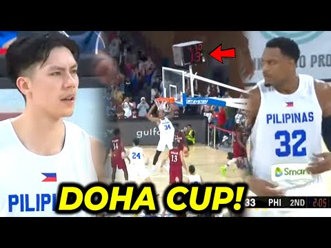 Nagkagulo sa COMEBACK ng Gilas, Justin Brownlee CLUTCH! | Qatar vs Philippines | Doha Cup