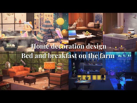 【ACNH】自宅室内装修 | 农场民宿 | Home decoration design | Bed and breakfast on the farm | Speed build