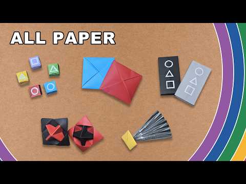 How to make origami Squid Game | Korean Mini-Game