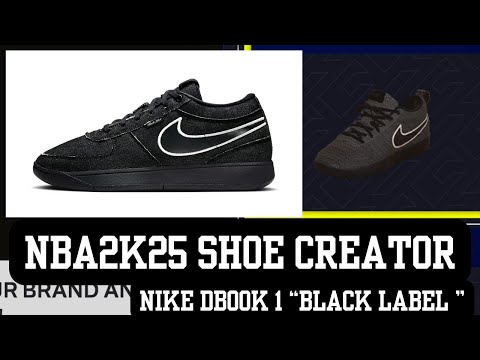 DBOOK 1 BLACK LABEL NBA2K25 SHOE CREATOR