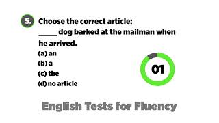 Use of Articles in English Grammar | A, An, The | #EnglishTests #englishtestseries