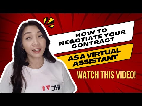 HOW TO NEGOTIATE YOUR FIRST CONTRACT | FREE COURSE PART 12 - HOW TO BECOME A VA