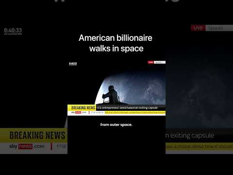 American billionaire walks in space