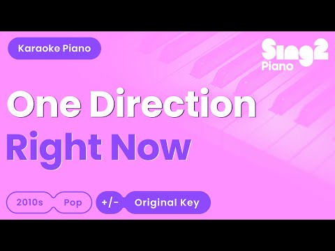 One Direction - Right Now (Piano Karaoke)