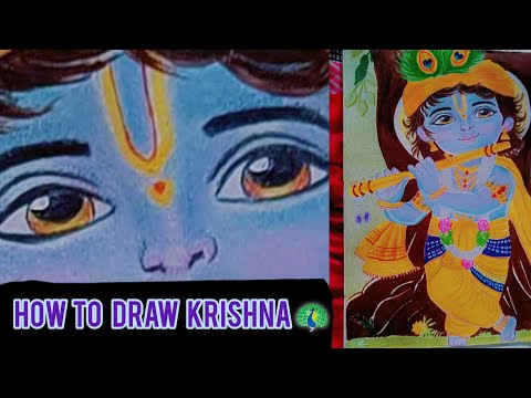 How to draw realistic little Krishna 😍step by step ll how to draw Krishna