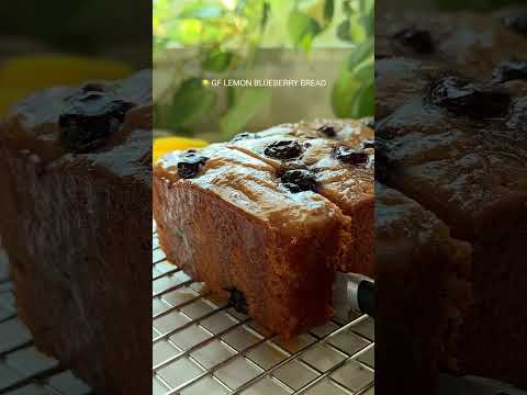 The Best Lemon Blueberry Bread (Gluten-free) #lemon #blueberry #glutenfreebaking #baking #breadsnack