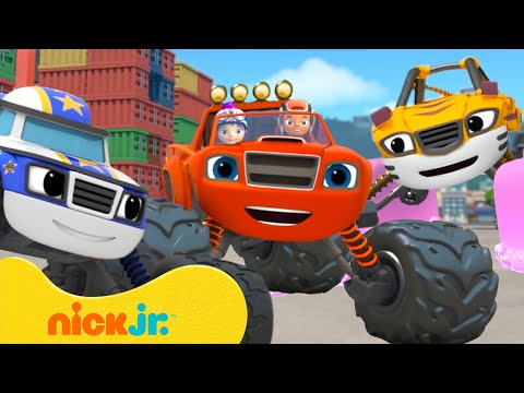 Help Blaze Save Stripes from Soapy Tires! | Blaze and the Monster Machines | Nick Jr.