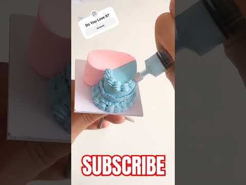 Dual-Tone Heart Clay Cake Kit Pink & Blue with DIY Clay Craft Tutorial | Mini Polymer Clay Art