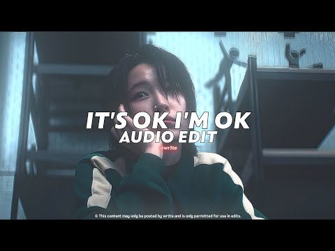 it's ok i'm ok (tiktok version) || tate mcrae [ edit audio ]