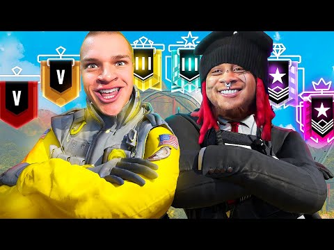 Jynxzi & Trippie 2v2 Vs EVERY Rank (Rainbow Six Siege)