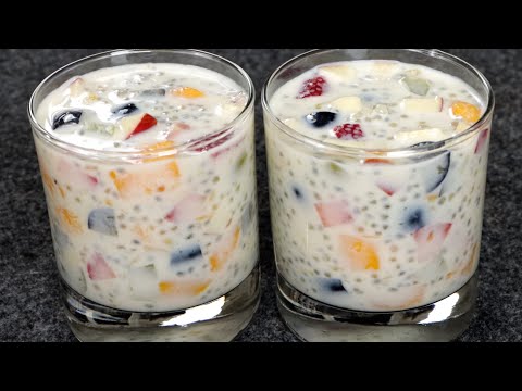 Sago Summer Drink Recipe | Summer Special Drink | Sago Custard Fruits Drink Recipe | Sago Dessert