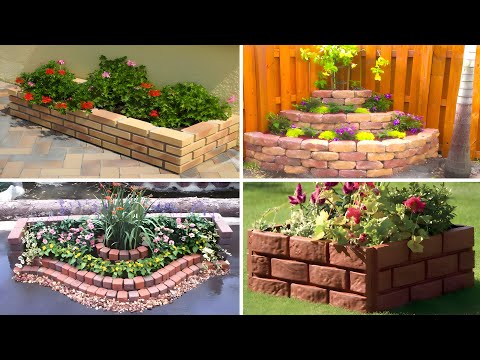 +100 DIY GARDEN DECOR IDEAS USING BRICKS - BRICK GARDEN DECORATION IDEAS 2025 - GARDEN DESIGN IDEAS