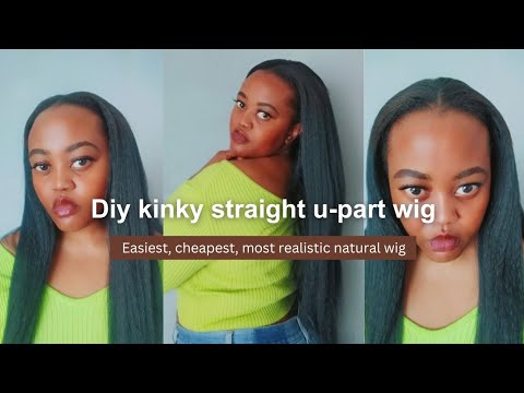 DIY U-part wig under R100  | beginner friendly | Clip ins or Sew in | 🇿🇦