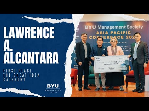 Lawrence A. Alcantara Innovates with BYU Management Society Asia Award for Drone Technology