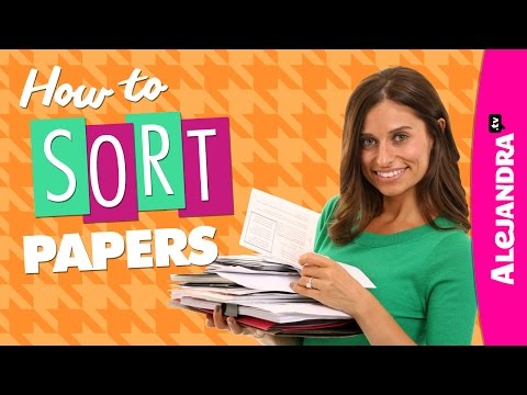 How to Sort Papers (Paper Organizing Tips Part 1 of 2)