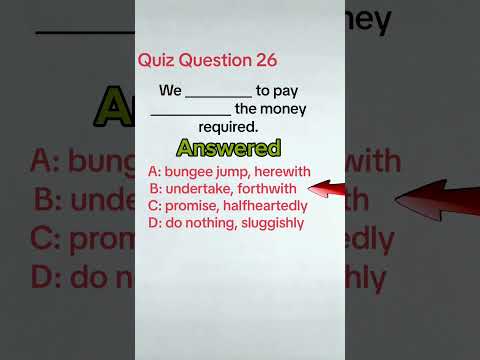 Quiz Question 26 Answered #englishgrammar #englishquizchannel #grammarbasic