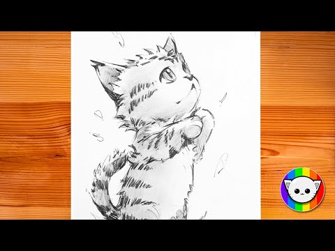 How to draw a kitten | Pencil sketch