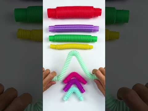 Compilation Of Creation Pop Tubes Toy ASMR DIY #poptube #asmr #satisfying #compilation #relaxing