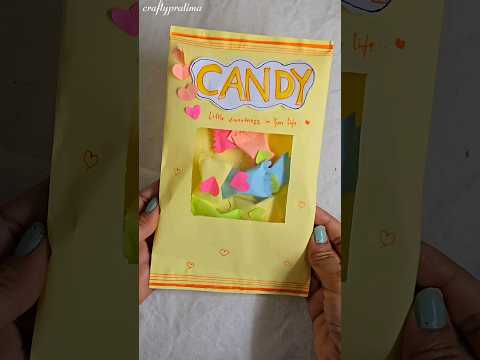 cute gift idea | mothers Day candy note making #youtubeshorts #craft