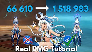 C0 MUALANI Real DMG Tutorial!! Increase Her DMG Genshin Impact