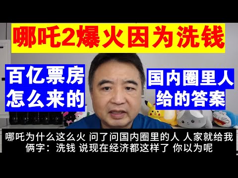 翟山鹰：《哪吒2》爆火是因为洗钱丨百亿票房怎么来的丨国内圈里人给的答案丨中国电影产业洗钱的公开秘密