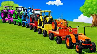 LOAD SMALL TO GIANT COLORED TRACTORS & PLOWING WITH FENDT, ZETOR, JOHN DEERE - FS22