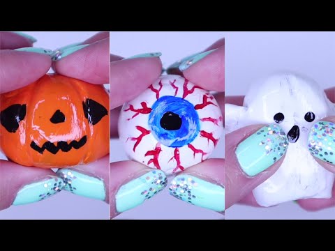 Halloween clay cracking - satisfying ASMR #shorts