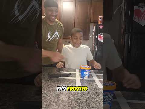 Blindfolded Kellogg's Frosted Flakes Ice Cream! 🥣🍦🔥  Taste Test Challenge with Amari