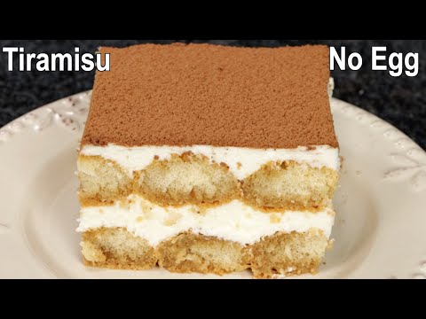 Tiramisu Recipe Without Mascarpone Cheese and Eggs | How to Make Tiramisu