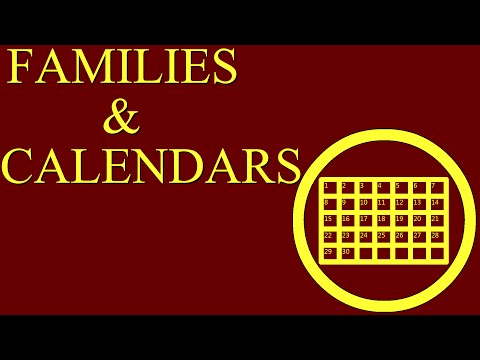 Families & Calendars