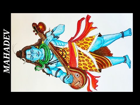 How to draw a beautiful Drawing of lord Shiva/Mahashivratri special Drawing of Shivji step by step