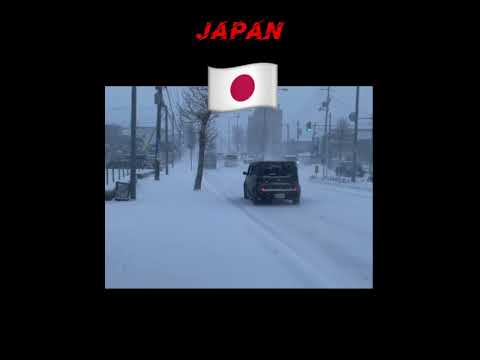 Japan vs Russia Differences between cars driving on snowy roads#moscow #funny #fypシ