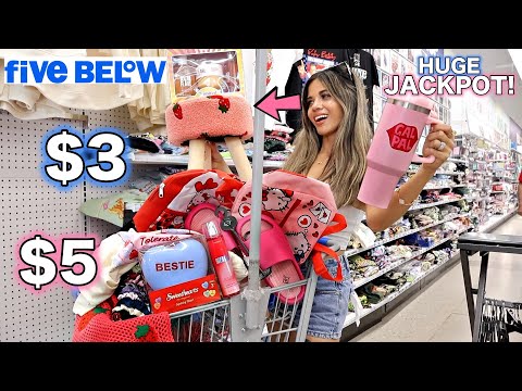 FIVE BELOW UNLIMITED BUDGET SHOPPING SPREE! WE BOUGHT IT ALL!