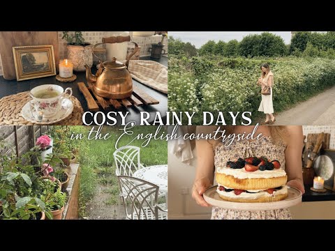 Cosy, Rainy Days: Summer Baking, Time-Old Tale, Litha | English Countryside Slow Living Vlog