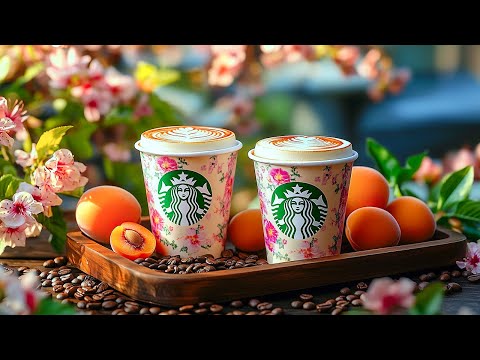 A Jazz & Starbucks Coffee Affair for Relaxing 🍊 風味と花のインスピレーションにあふれるスタバ体験🎵スターバックスのジャズの花☕春 bgm カフェミックス