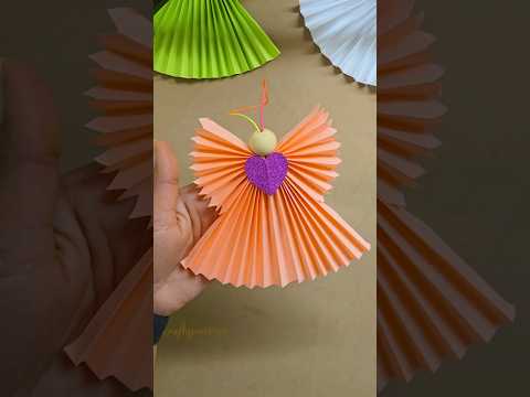 Easy Christmas crafts | Diy paper angel  #craft #shorts #Christmas