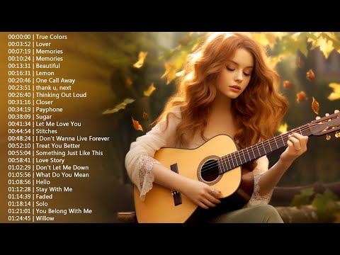 Top 40 Guitar Covers of Popular Songs - Best Instrumental Music For Work, Study, Sleep