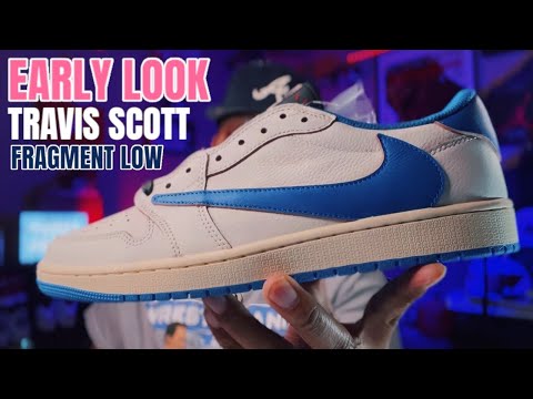 EARLY LOOK AT THE TRAVIS SCOTT FRAGMENT JORDAN 1 LOW.. MAYBE IMPOSSIBLE TO GET?? (3RD PARTY REVIEW)