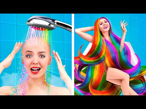 LONG vs SHORT Hair STRUGGLES! Crazy BEAUTY Problems with Hair | Thin VS Thick Hair by La La Life