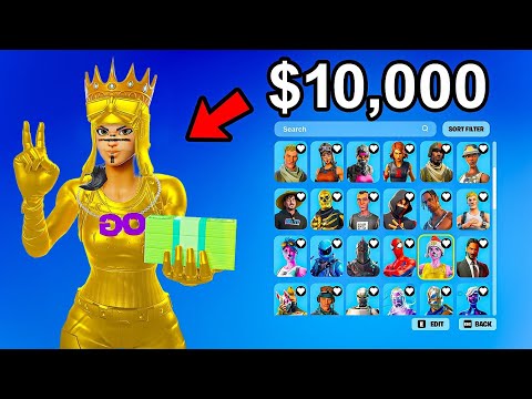 Upgrading A Defaults Fortnite Account With RARE SKINS!