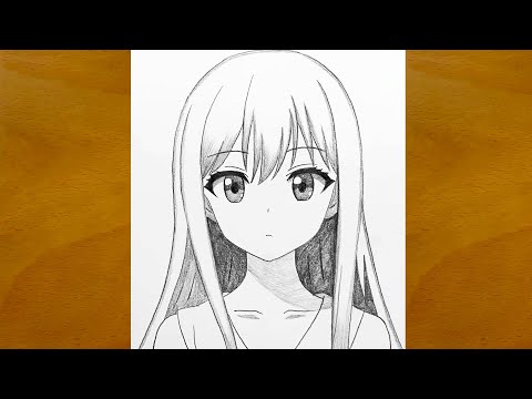 How to Draw a Beautiful Anime Girl Step by Step  Easy Anime Sketch